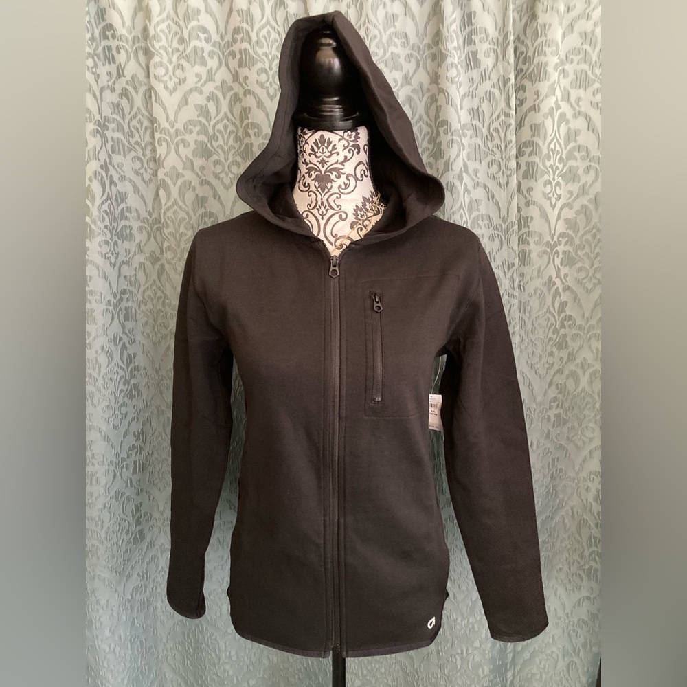 Gap | NWT Active Black Zip Up Hoodie - Picture 2 of 9